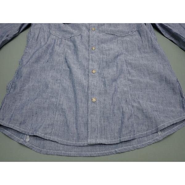 5351 POUR LES HOMMES シワ加工 ウエスタンシャツ・3△5351プールオム 