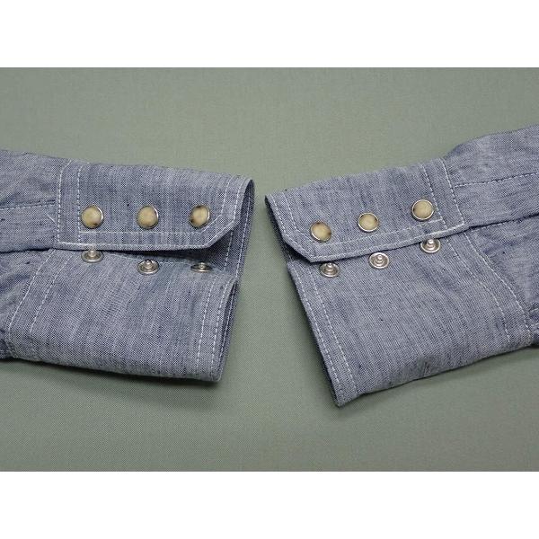 5351 POUR LES HOMMES シワ加工 ウエスタンシャツ・3△5351プールオム