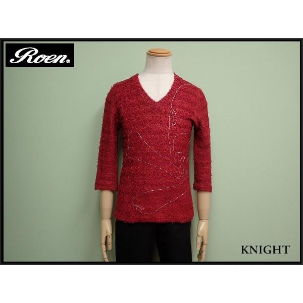 Roen（ロエン） Roen 7分袖ニット・44△ロエン/ドクロ/スカル/メンズ 
