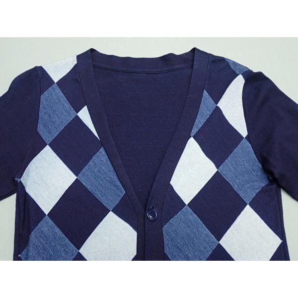 BLUE BLUE インディゴ コットン ケーブルニット カーディガン 0 藍色 BLUE BLUE インディゴ コットン ケーブルニット カーディガン 0 藍色