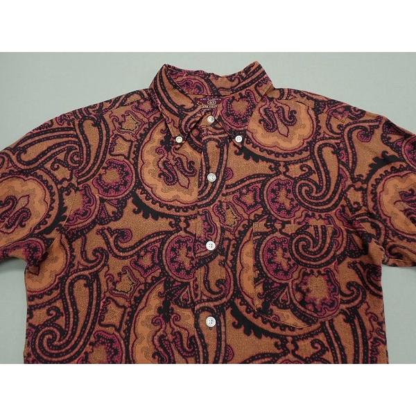 VAN HEUSEN ペイズリー柄シャツ・18△ビンテージ/60's/70's/@A1/24*4