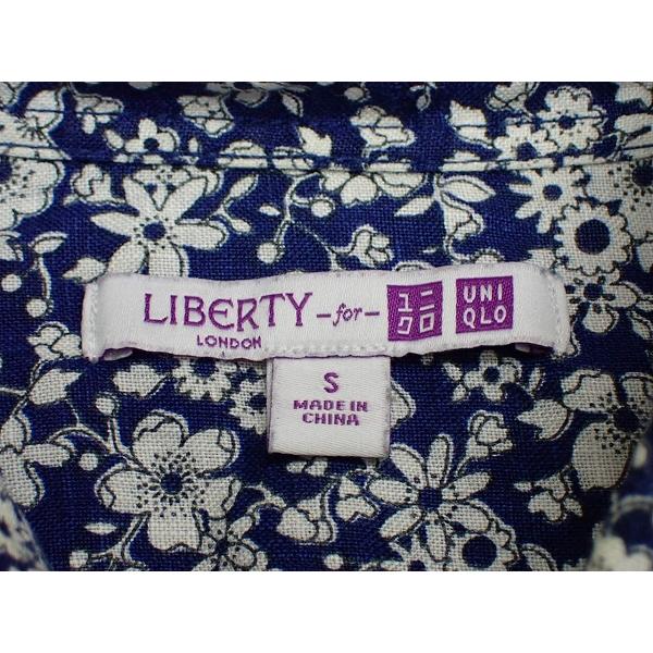 ユニクロ×リバティ UNIQLO LIBERTY リネン長袖シャツ コラボ ユニクロ（UNIQLO） 送料無料 UNIQLO×LIBERTY リネンシャツ・S
