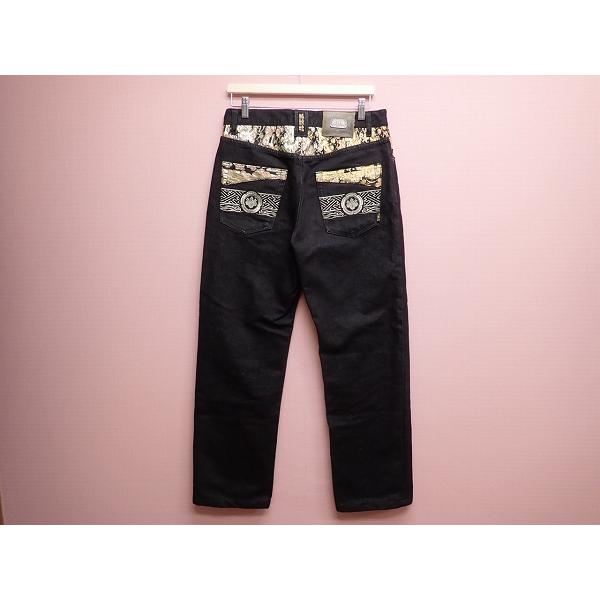 絡繰魂 ブラックジーンズ・34△カラクリタマシイ/デニム/メンズ/@A1/24  