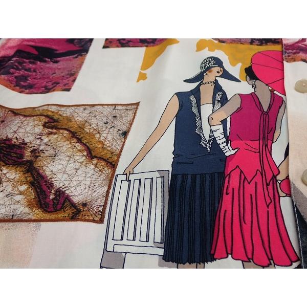 送料無料 VENTO NUOVO 総柄シャツ◇ヴェントヌーヴォー/イタリア製 