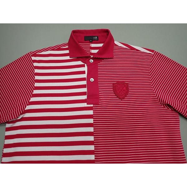 新品未使用 23区 SPORT ポロシャツ ボーダー柄 23区SPORT シャツ サイズXL ゴルフ ポロシャツ 切替えボーダー 大きい