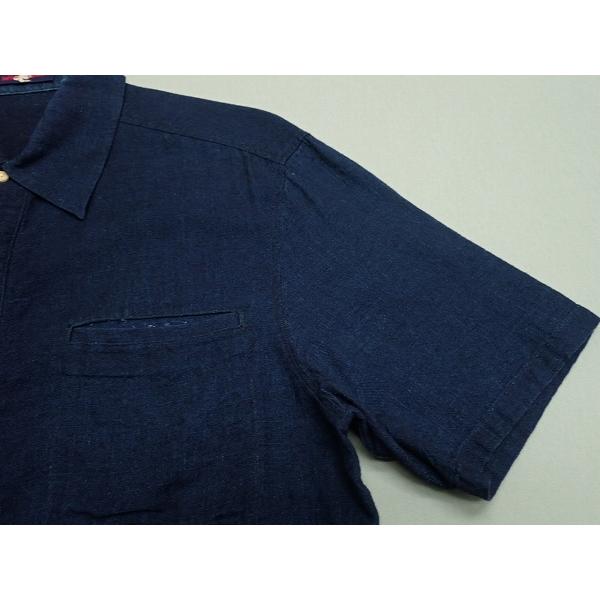 Pal'las Palace（パラスパレス） 送料無料 インディゴ染めシャツ・M