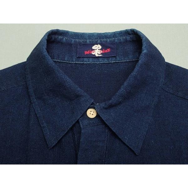 Pal'las Palace（パラスパレス） 送料無料 インディゴ染めシャツ・M