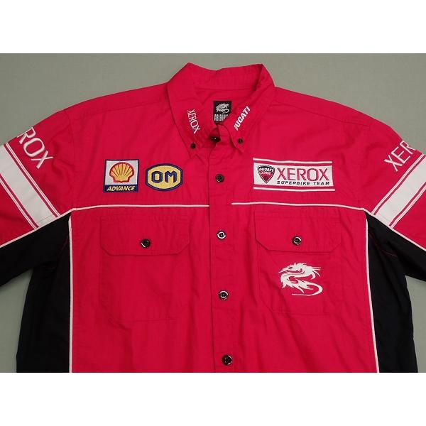 Ducati チームシャツ 赤 ピットシャツ ARLEN NESS ピットシャツ・XL◇モーター/DUCATI/バイク/メンズ/@A1/26