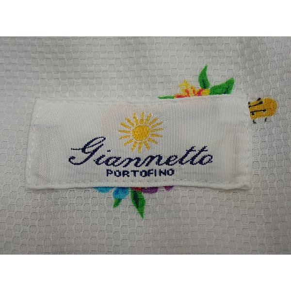 送料無料 Giannetto スタンドカラーシャツ サイズL ジャンネット イタリア製 総柄 半袖 メンズ 中古 26葉3 | GIANNETTO | 08