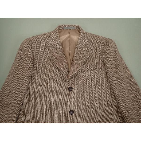 KENT ツイードジャケット 千鳥格子柄 くるみボタンエルボーパッチ S