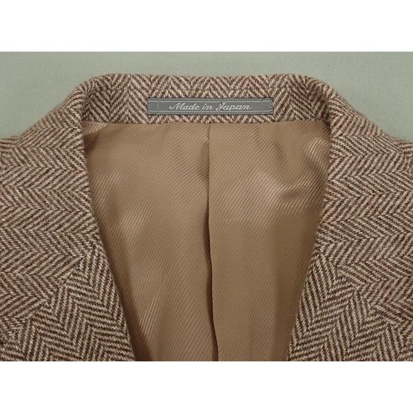 KENT ツイードジャケット 千鳥格子柄 くるみボタンエルボーパッチ S