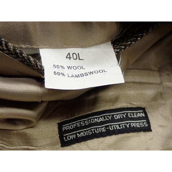 Savile Row ツイードジャケット・40L□サイビルロウ/くるみボタン/@A1