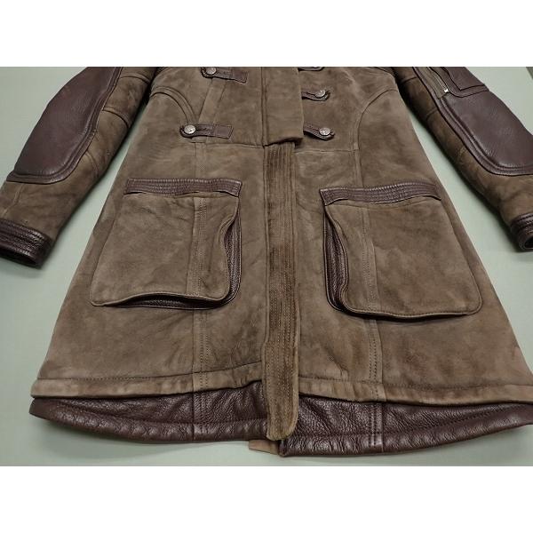 John de Risi 高級ムートンコート・42□イタリア製/レザーコート 