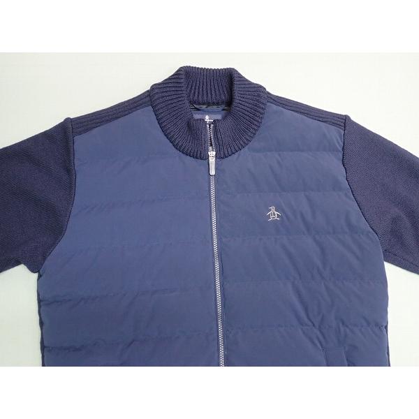 Munsingwear ニット切替ダウンジャケット・LL□マンシングウェア/HEAT 