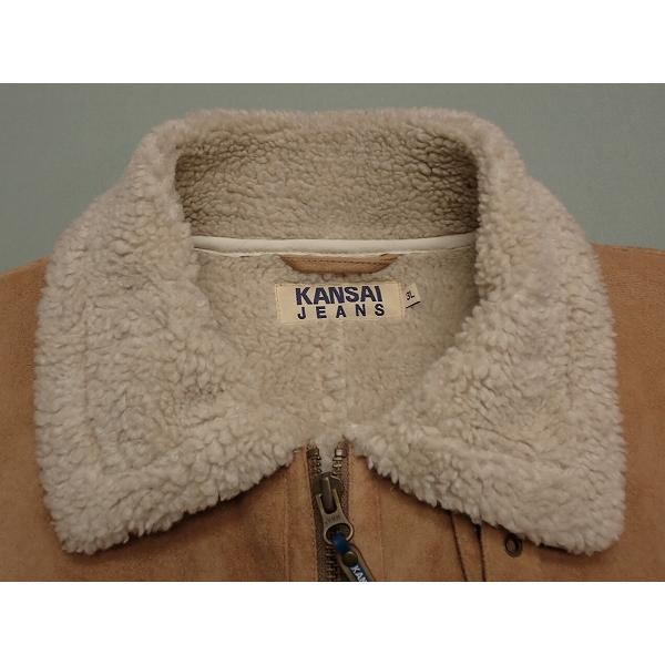 KANSAI JEANS フェイクムートンジャケット・3L□カンサイジーンズ  