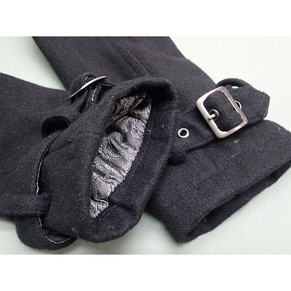 FUGA FUGA Pコート・46□フーガ/ピーコート/ウールジャケット/黒