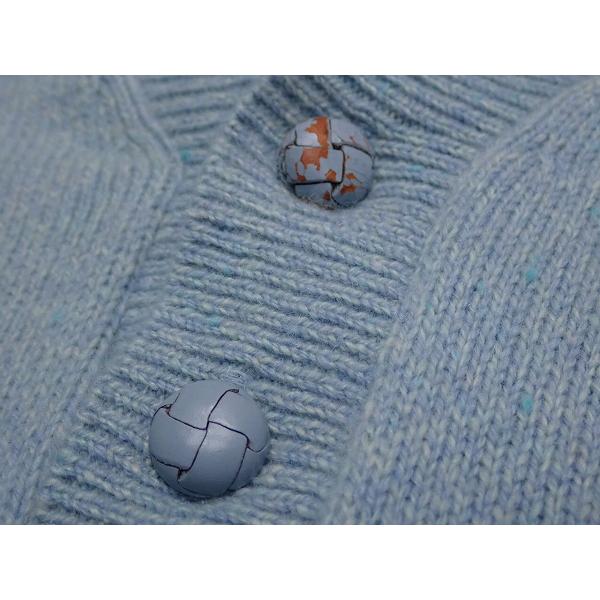 Papas パパス ニット セーター　胡桃ボタン 　クルミボタン　カシミヤ PAPAS（パパス） カシミヤセーター・L□パパス/カシミヤ100％/胡桃