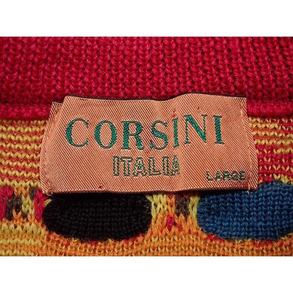 CORSINI 3Dニット ウールセーター・L□コルシーニ/立体編み/メンズ/@A1