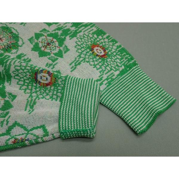 J's ジャンボ尾崎 ニットセーター 太陽刺繍 サイズL J's セーター・L□ゴルフ/ジャンボ尾崎/ニット/太陽ロゴ刺繍/ラメ入り