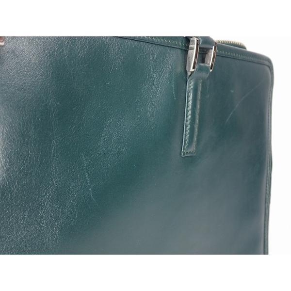 ダークグリーン ビジネスバッグ 本皮 BUSINESS LEATHER FACTORY ブリーフケース☆ビジネスレザー
