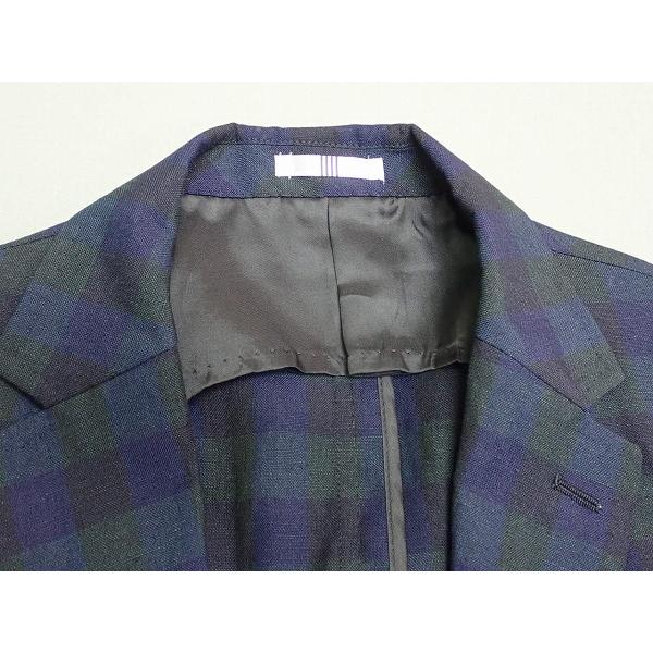 SUIT SELECT ジャケット サイズY6 スーツセレクト チェック リネン混