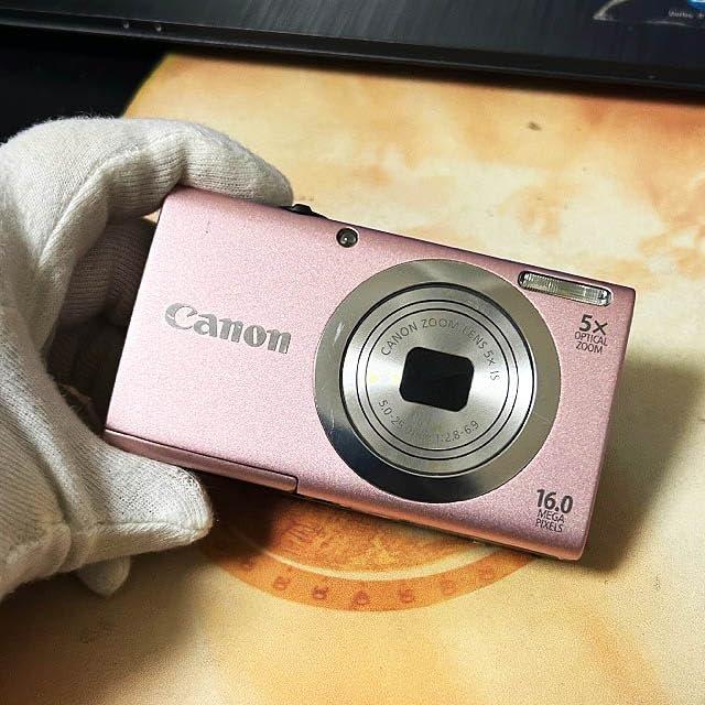 Canon デジタルカメラ PowerShot A2400IS ピンク 1600万画素 光学5倍