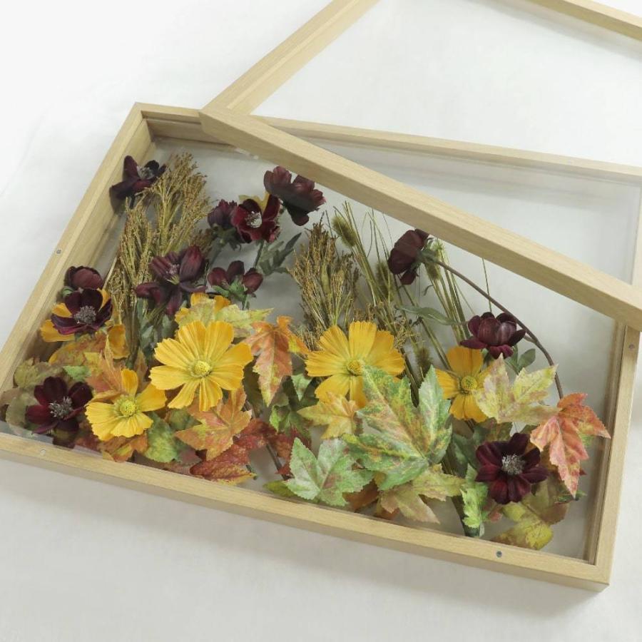 数量限定 セール品 造花 ボタニカルフレーム オータムガーデン autumn garden アーティフィシャルフラワー 木枠 額縁 感謝祭_2
