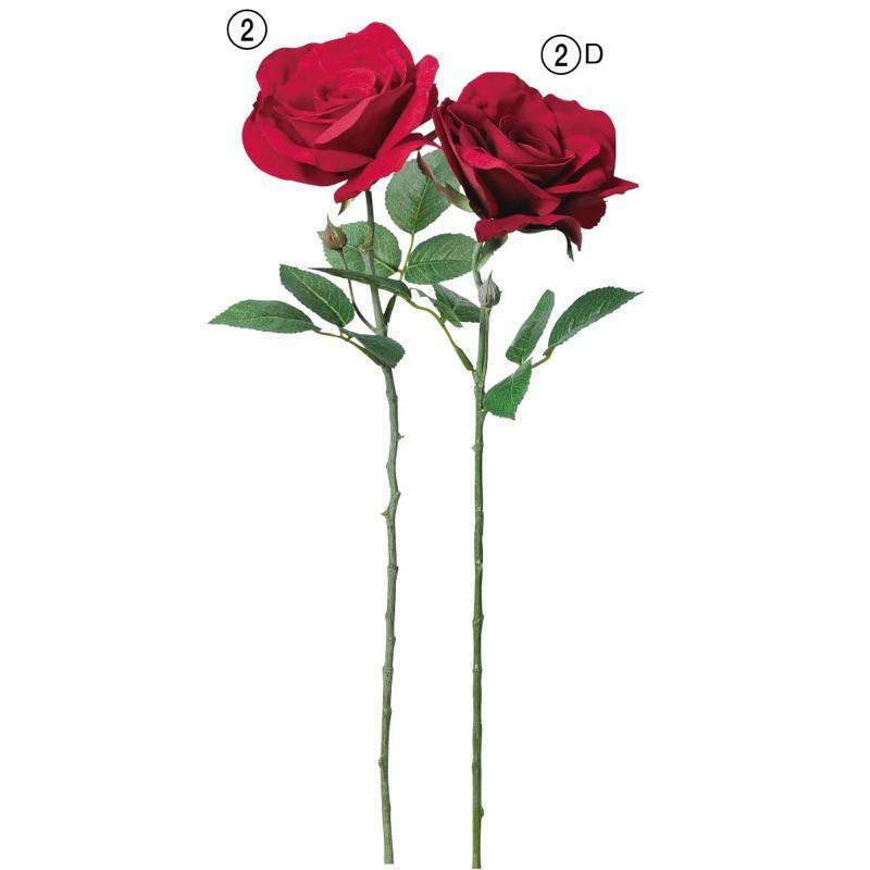 Asca ベルベットローズ L 1輪 つぼみ1個 バラ 薔薇 花材 造花 A A フェイクグリーンの神戸花物語 通販 Yahoo ショッピング
