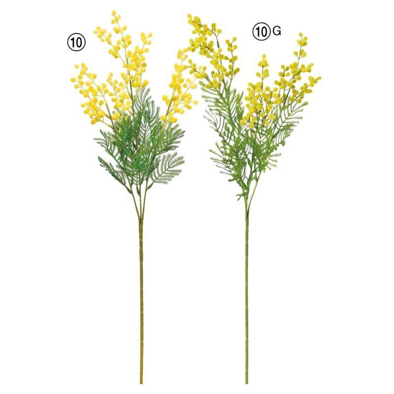神戸花物語 asca ミモザ 花材 造花 A-33673 : フェイクグリーンの神戸