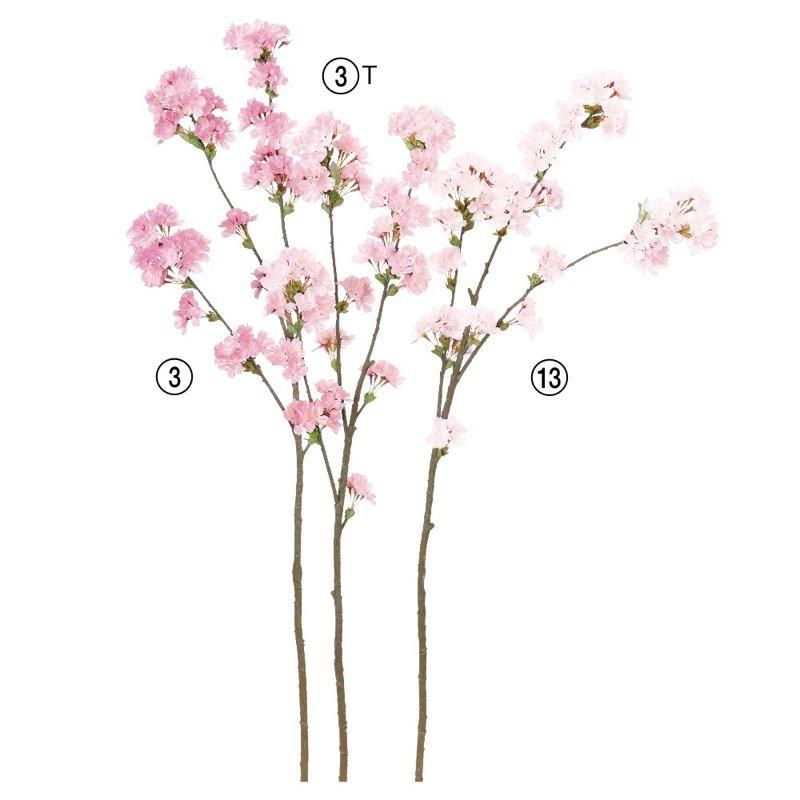 40 パウチ　　　桜 神戸花物語 asca 桜ブランチ（93輪 つぼみ62個） 花材 造花 A-33740