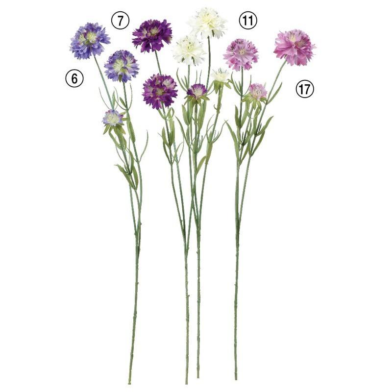 Asca スカビオサ 3輪 花材 造花 A A フェイクグリーンの神戸花物語 通販 Yahoo ショッピング