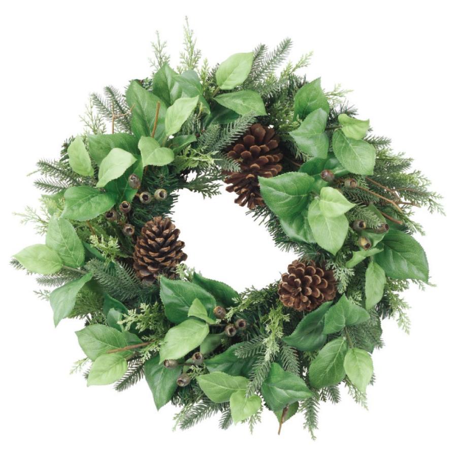 クリスマスリーフ Amazon | S&C Live クリスマスリース 玄関ドア用 40cm 明るい 赤