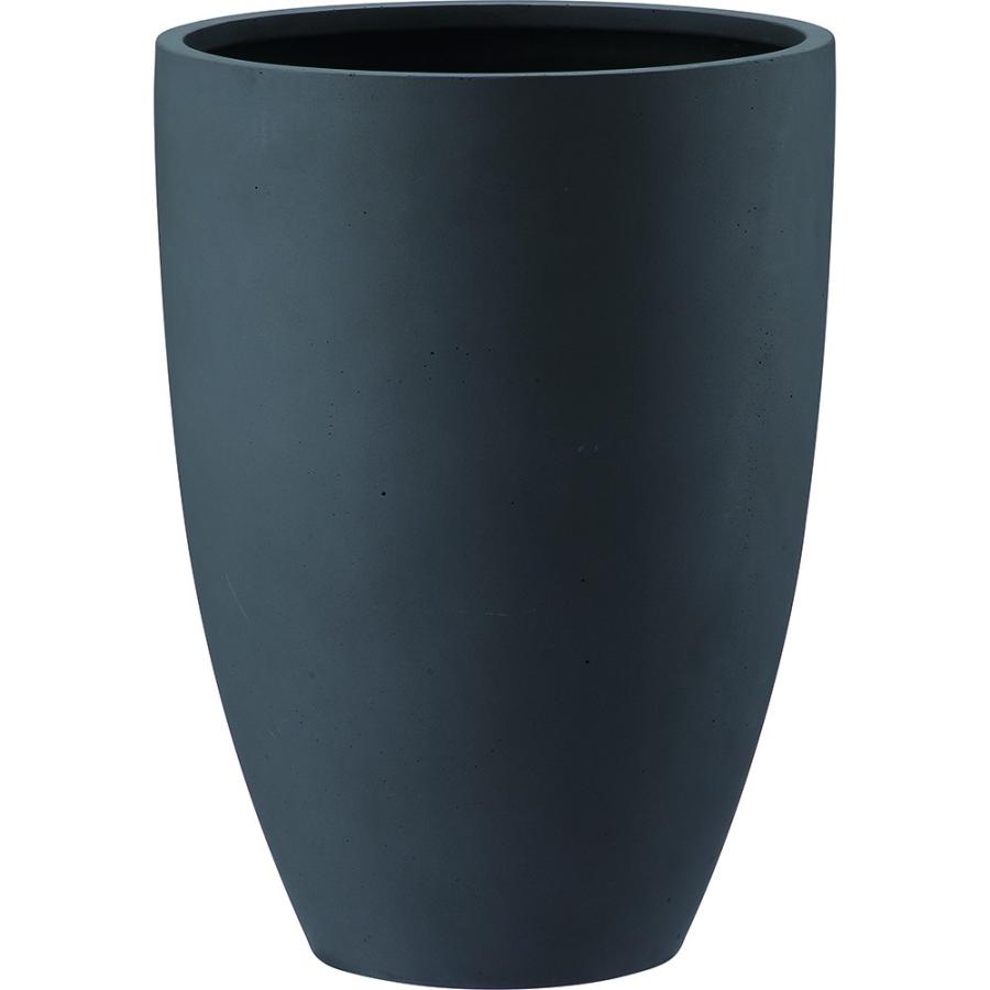樹木への取付費込 ポリッシュ トール チャコール 40cm 12号 ポリストーンライト 丸鉢 鉢カバー ポット シンプル 軽量 AN-PT4055CH