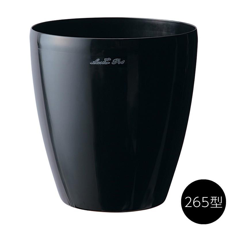神戸花物語 ラスターポット 265型 ブラック 鉢 フェイクグリーン 観葉