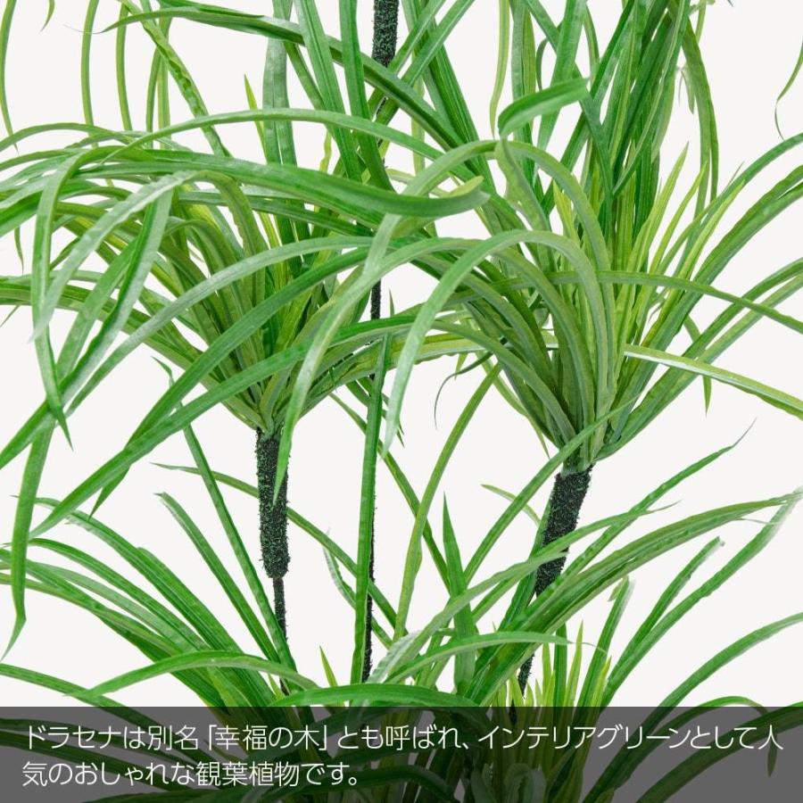 フェイクグリーン 観葉植物 人工観葉 大型 光触媒 造花 幸福の木 ドラセナレインツリー 170cm 鉢植 陶器鉢加工 おしゃれ リアル お祝い 贈り物｜k-hana｜02