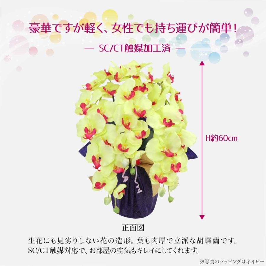 花 ギフト プレゼント 胡蝶蘭 造花 お祝い 招福胡蝶蘭 萌黄 3本立ち Ct触媒 光触媒 誕生日 開店 開院祝い お見舞い Suzu Ve 6440ltgr フェイクグリーンの神戸花物語 通販 Yahoo ショッピング