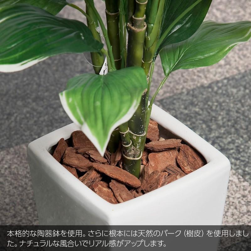 フェイクグリーン 大型 人工 観葉植物 造花 ホスタプラント 130cm 鉢植 光触媒 CT触媒 リアル インテリア おしゃれ｜k-hana｜03