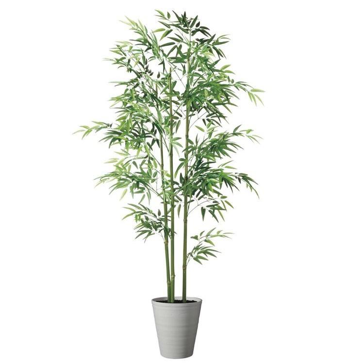 フェイクグリーン 大型 青竹3本立 (バンブー) 180cm 鉢植 観葉植物 造花 人工観葉植物 光触媒 CT触媒 インテリア 91786