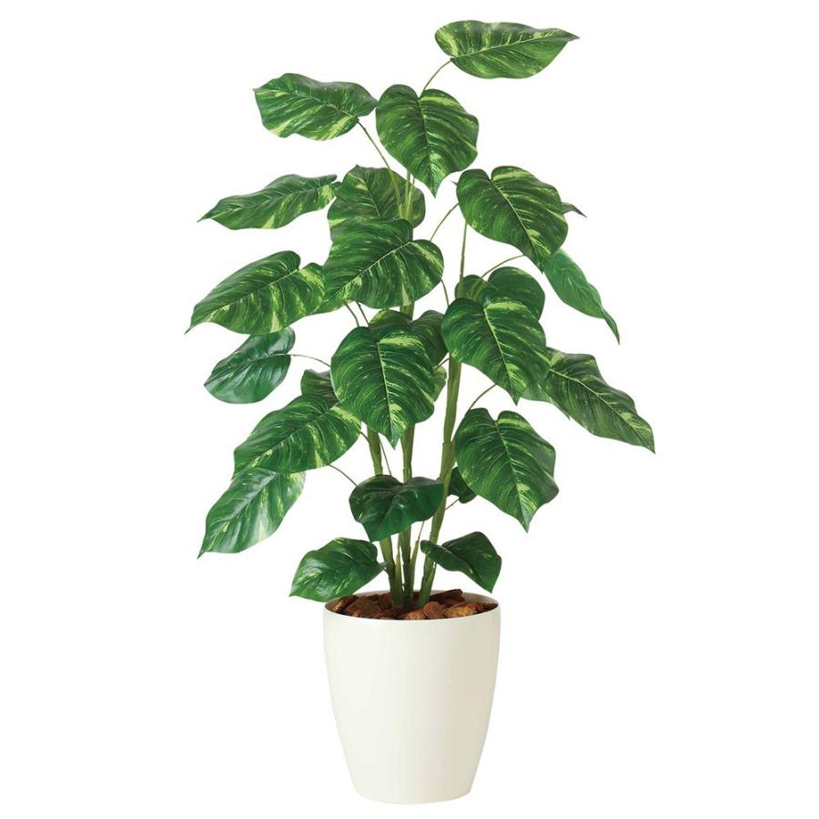人工観葉植物 フェイクグリーン 観葉植物 造花 光触媒 大型 ポトス R 110cm 鉢植 インテリア CT触媒 TK-91837