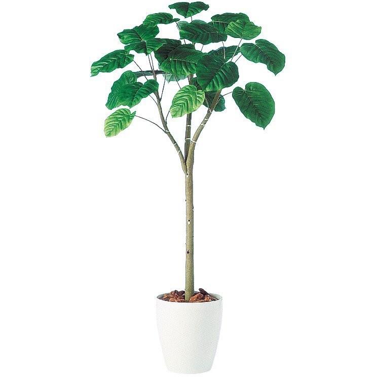 フェイクグリーン ウンベラータ 150cm 鉢植 大型 人工観葉植物 造花 Ct触媒 光触媒 観葉植物 今季も再入荷 インテリア