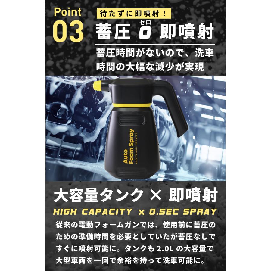電動フォームガン 泡洗車 充電式 コードレス泡スプレー 高圧対応 2L Amazon.co.jp: MOONPAI 電動フォームガン 洗車 泡噴霧器 電動