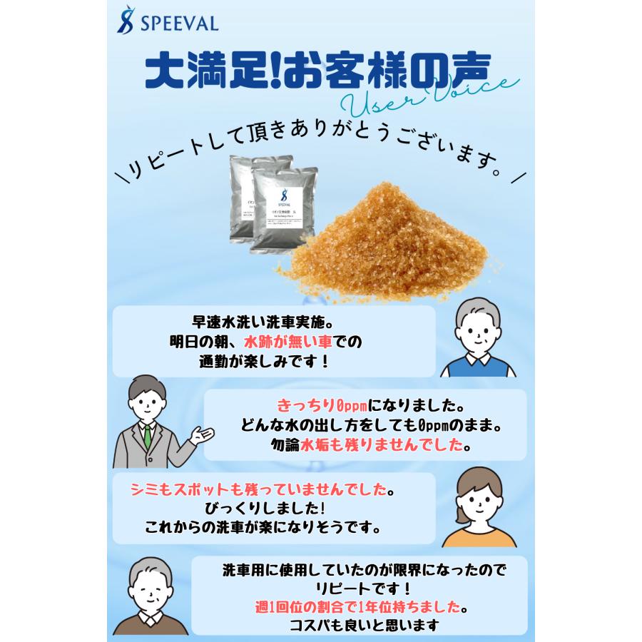 イオン交換樹脂 純水器用 交換樹脂 10L 5L×2袋 洗車 純水器 洗車用純水