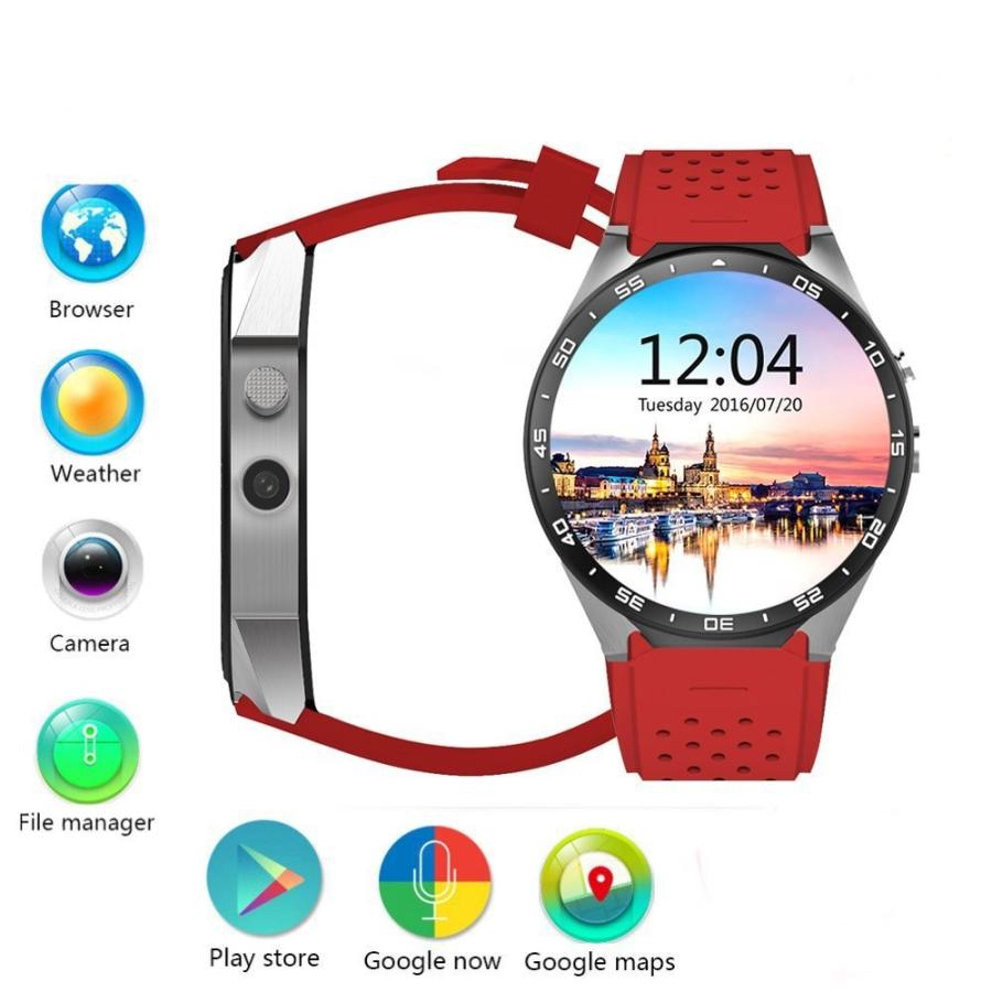 Kingwear Kw スマートウォッチ Smart Watch Bluetooth キングウェア 心拍数 歩数計 遠隔カメラ 着信通知 紛失防止 通話機能 防水 録音 Gps 日本語対応 レッド Kingwear1 K Havens 通販 Yahoo ショッピング