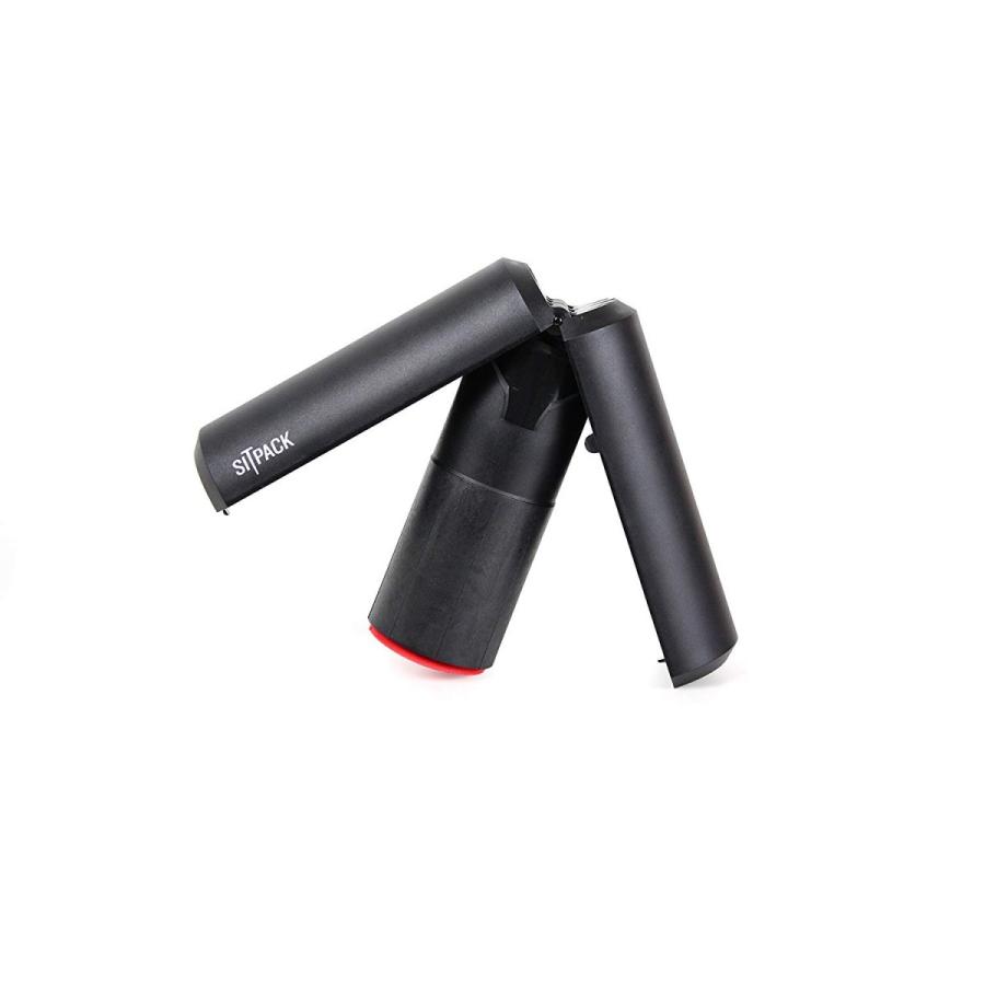 SITPACK シットパック　黒　折りたたみチェア　2個セット 楽天市場】折りたたみチェア シットパック ラバーグリップ付き