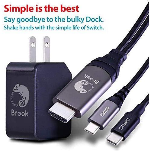 Brook スイッチ Switch Usb Type C Hdmiケーブル Acアダプター Type Cに対応 Tv出力 Hdmi映像 音声出力に対応 高速充電 Switchusbtypec K Havens 通販 Yahoo ショッピング