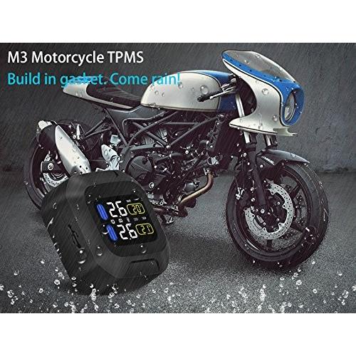 TPMS バイク タイヤ 空気圧センサー 空気圧監視モニター ワイヤレス センサー オートバイ用 防水