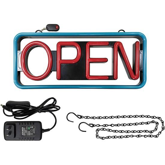 29938 LEDライトサイン OPEN 2色 点滅 素材：PVC サイズ：W540×H235×D35mm