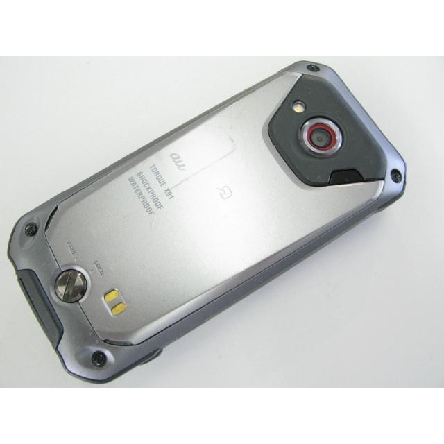 au KYF33 TORQUE X01 シルバー SIMフリー SIMロック解除済み