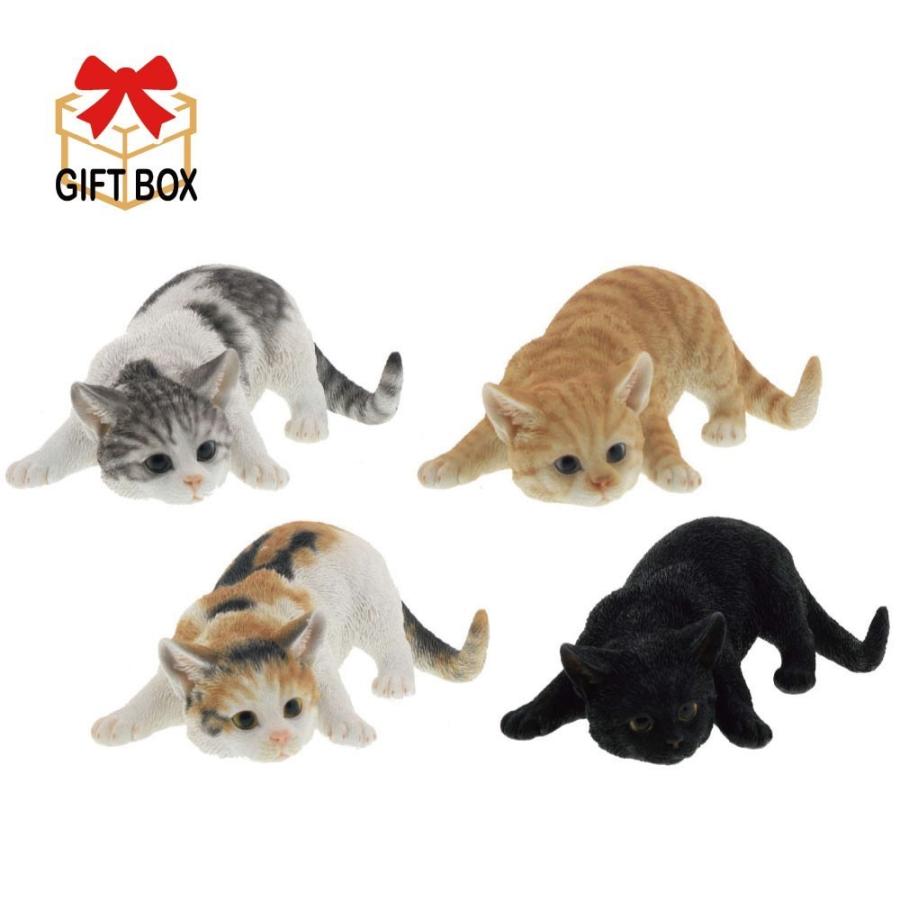 Qy 115 送料無料 ベニーズキャット かわいい獲物を狙うポーズ サバ白 茶トラ白 ミケ クロ 子猫 ネコ 猫 プレゼント 贈り物 Benny S ベニーズ 紅石 393 キロクヤフーショップ 通販 Yahoo ショッピング