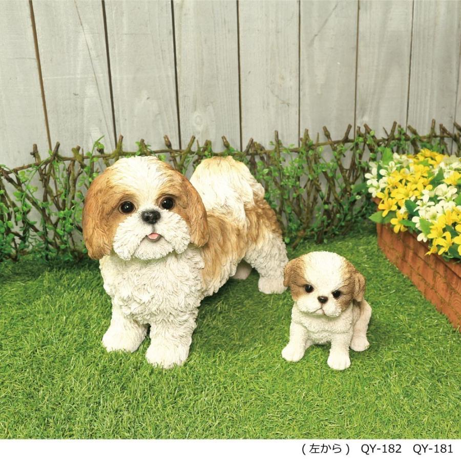 シーズー 置物 犬 インテリア オブジェ 陶器 オーナメント イタリア